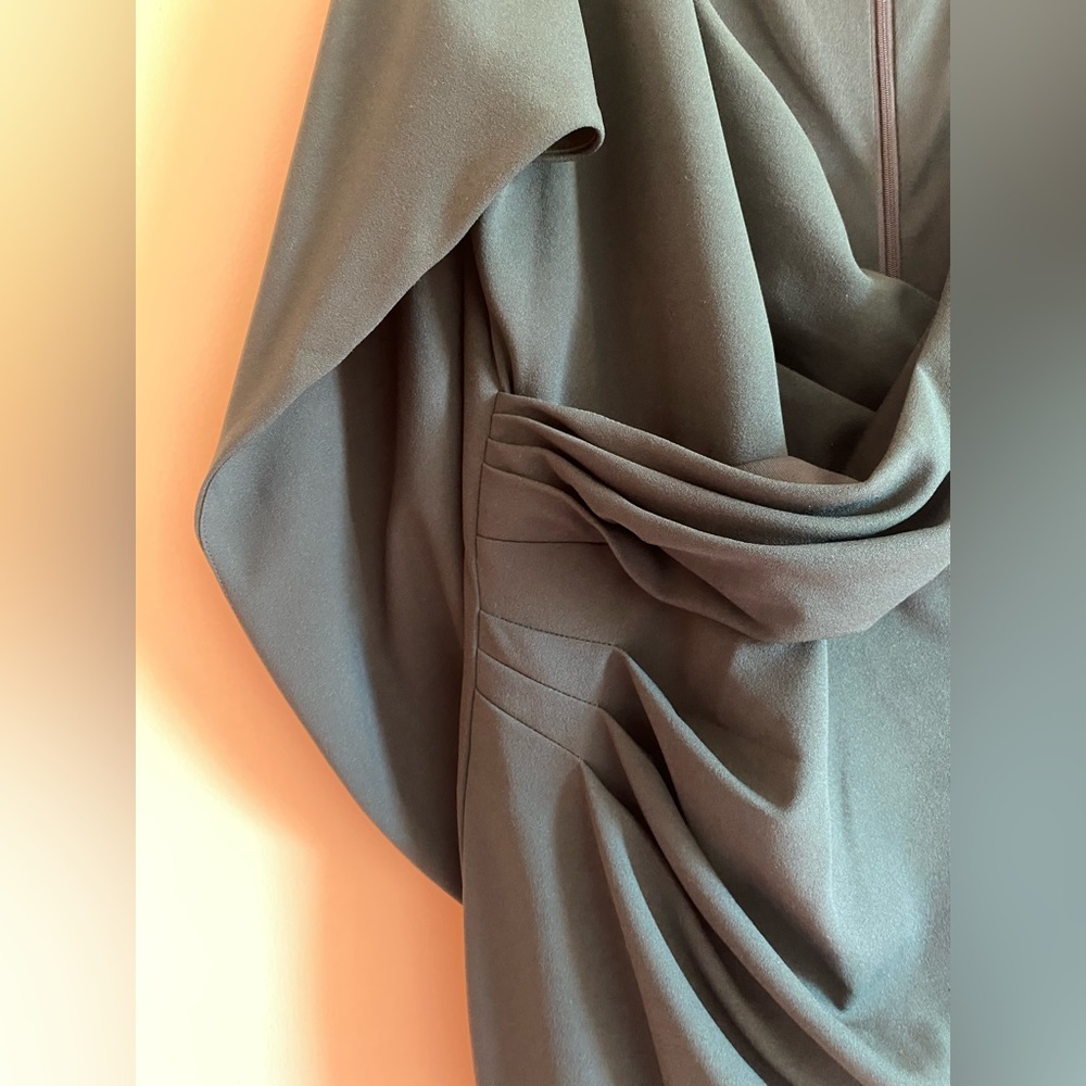 Betsy & Adam Plus Size Drape Back Sheath Dress - image 4